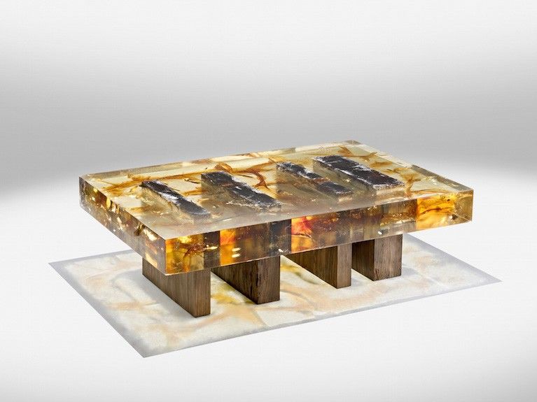 © Studio Nucleo Wood Fossil Coffee Table courtesy ammanngallery