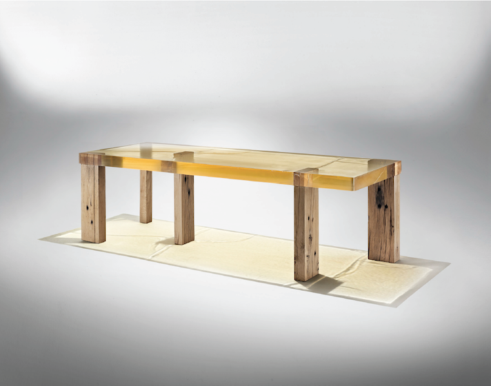 © Studio Nucleo Wood Fossil Table courtesy ammanngallery