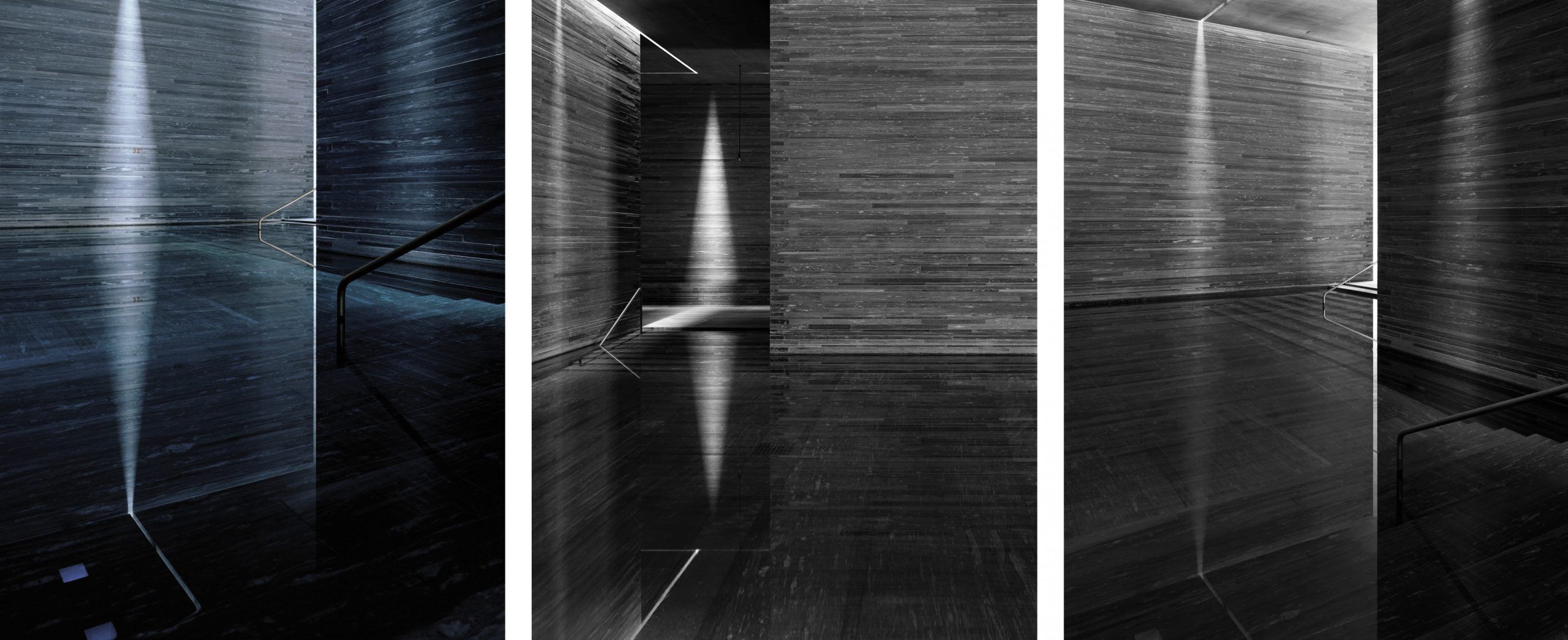 © Hélène Binet 'Therme Vals Triptychon' (Architecture by Peter Zumthor) courtesy ammann//gallery