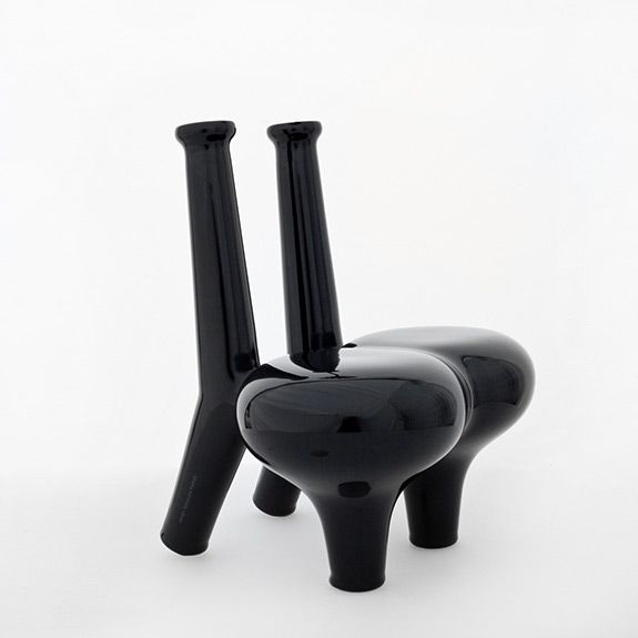 © Satyendra Pakhale Flower Offering Chair Black Glossy courtesy ammanngallery