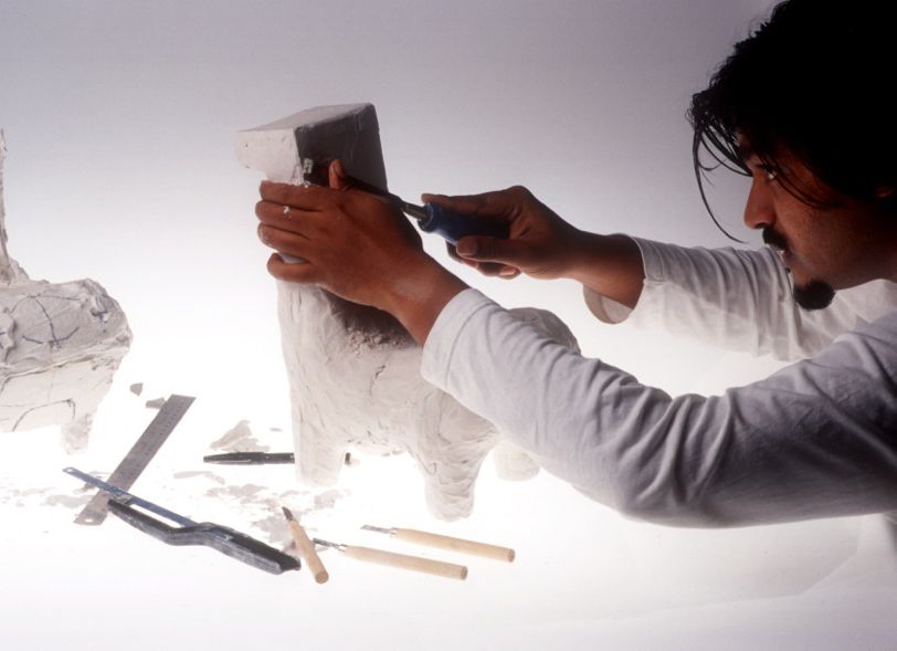 © Satyendra Pakhalé BM Horse Scale Model in Plaster Credit Frans Feijen