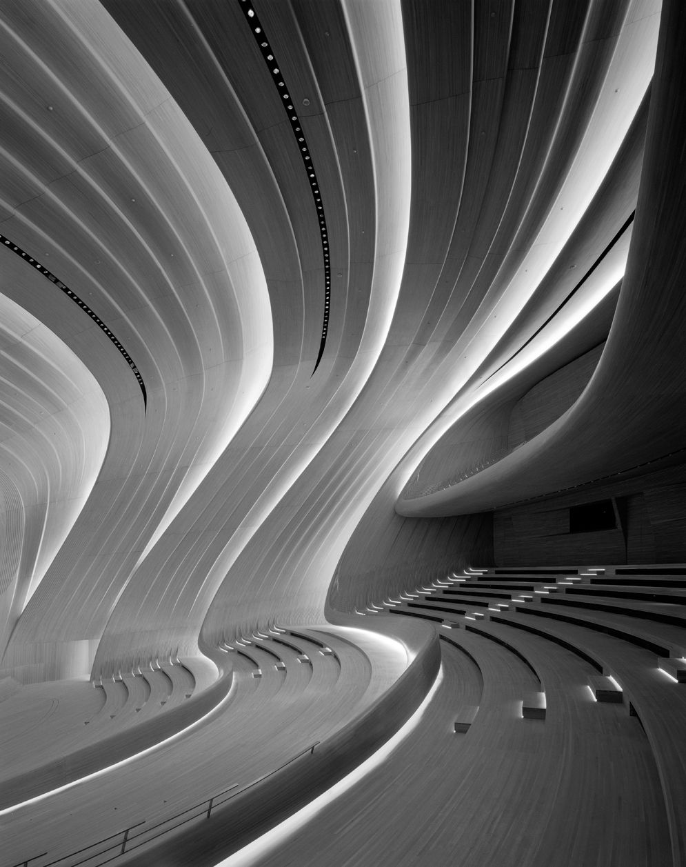 © Hélène Binet 'Heydar Aliyev Center, Baku 04' Architecture by Zaha Hadid courtesy ammann//gallery
