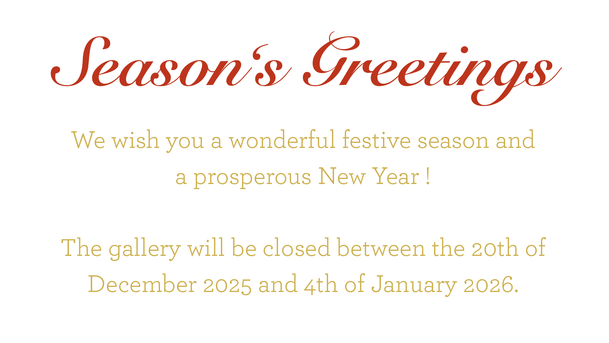 Seasons Greetings ammann gallery