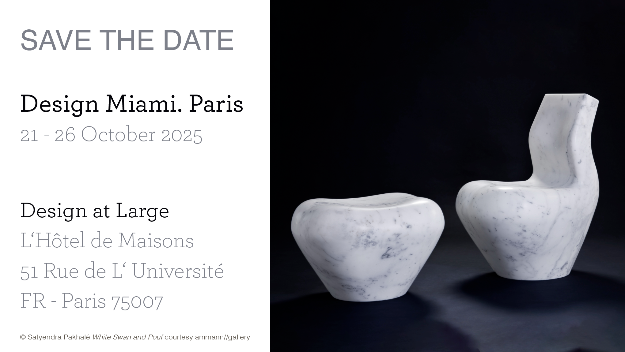 © Satyendra Pakhale White Swan and Pouf courtesy ammann//gallery