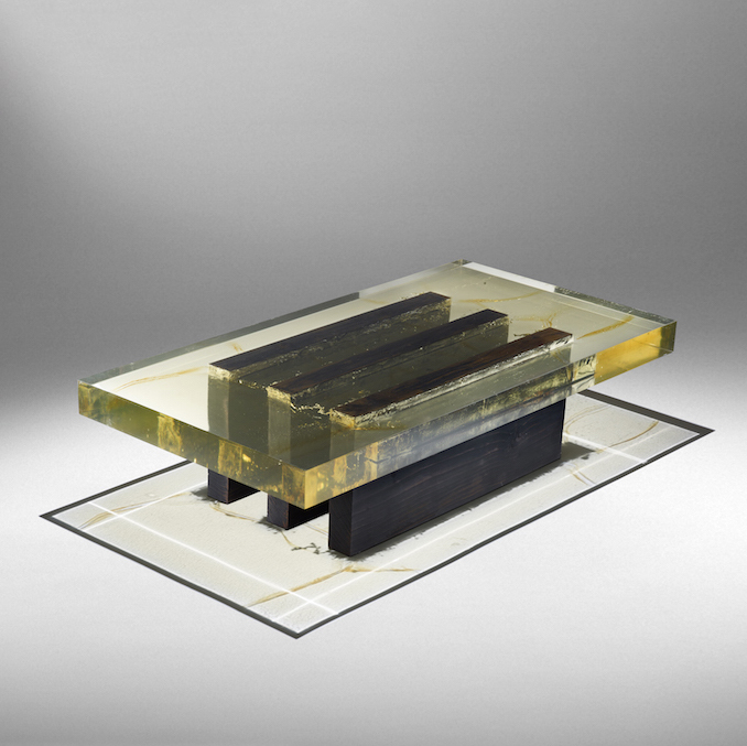 © Studio Nucleo Wood Fossil Clear Coffee Table 04 courtesy ammann//gallery