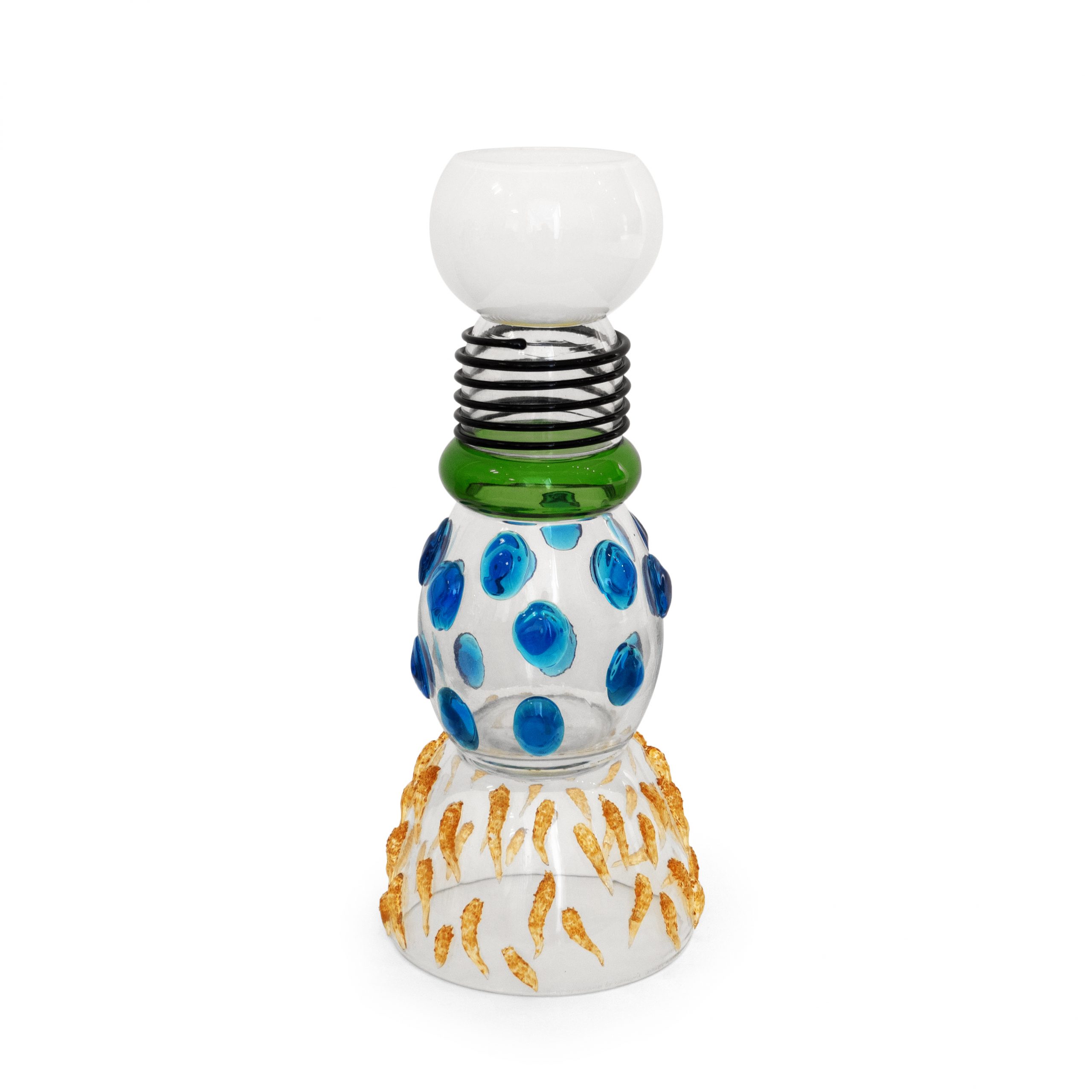 © Ettore Sottsass for Memphis Milano 'Alcor Glass Vase' courtesy ammann//gallery