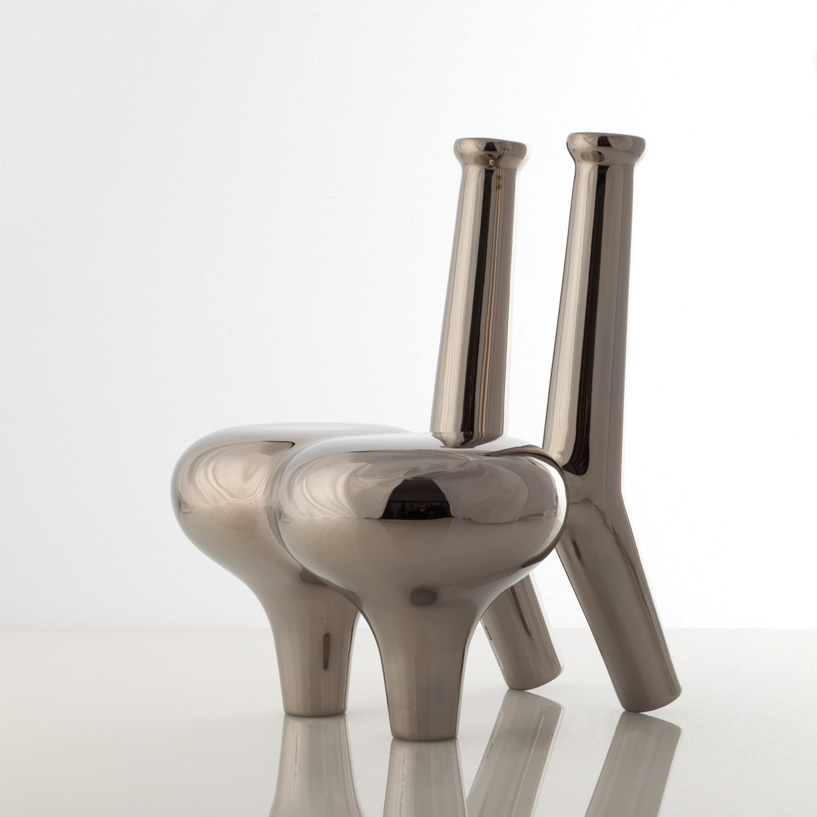 © Satyendra Pakhalé 'Mini Flower Offering Chair, Platinum' courtesy ammann//gallery