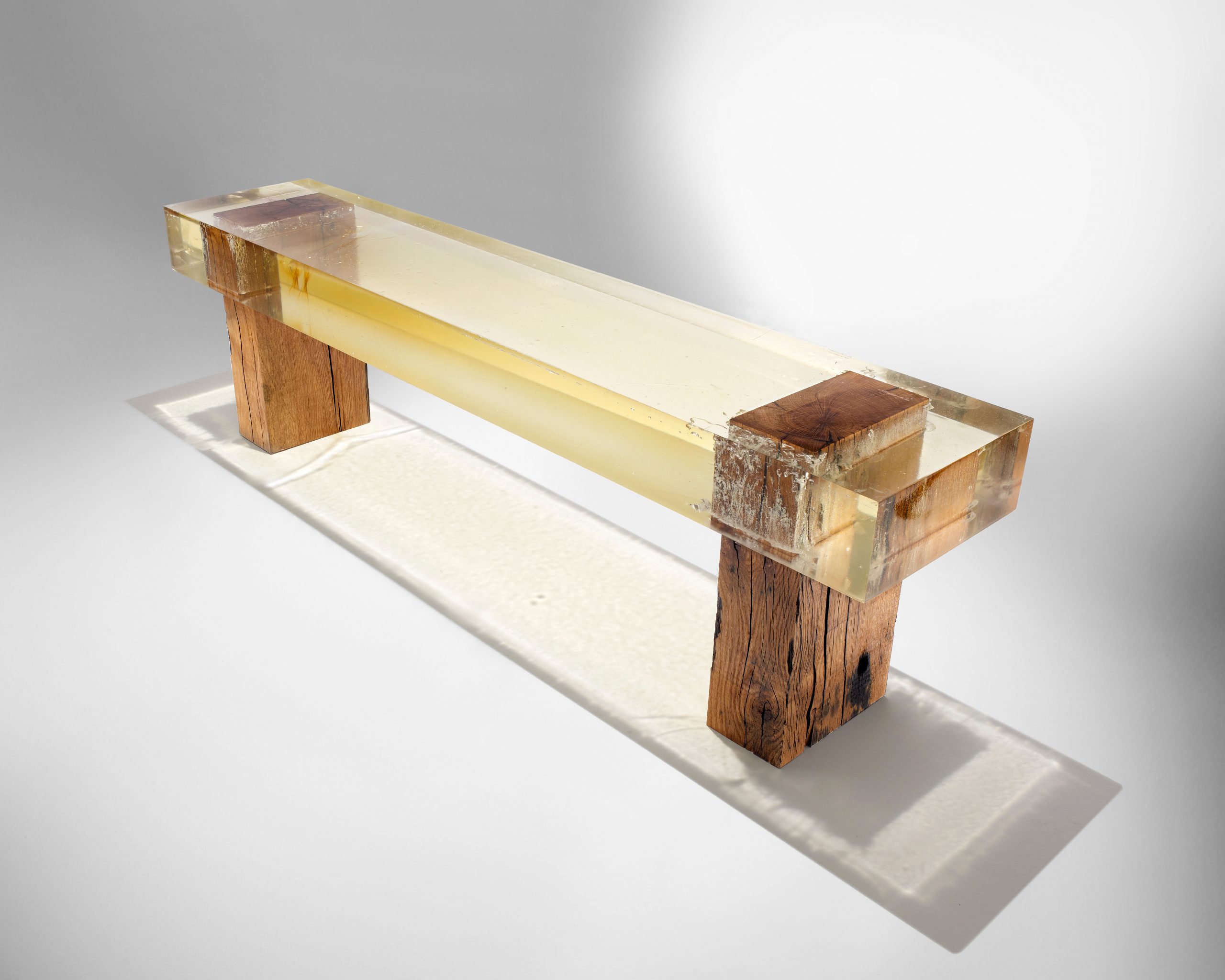 © Studio Nucleo 'Wood Fossil Bench' courtesy ammann//gallery