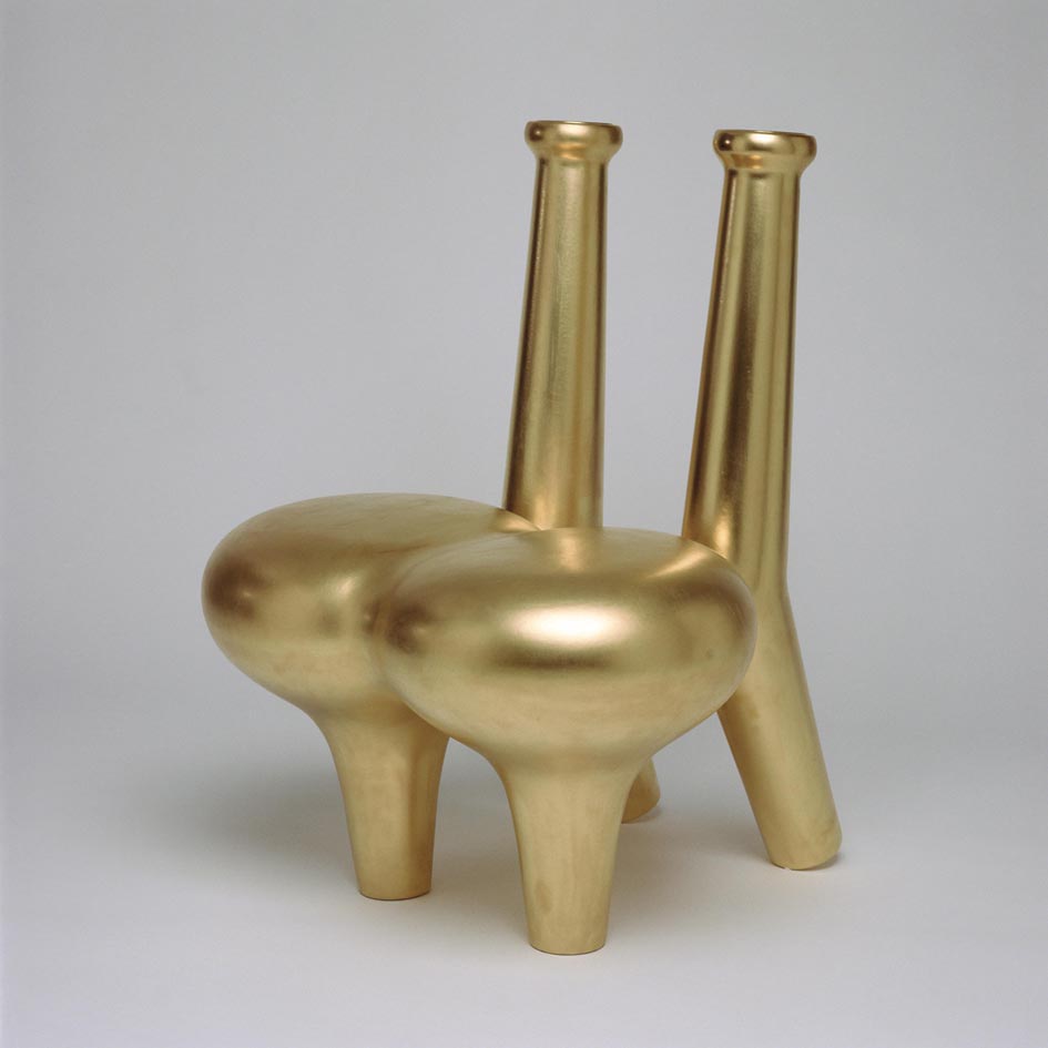 © Satyendra Pakhale 'Flower Offering Chair, Gold' courtesy ammann//gallery
