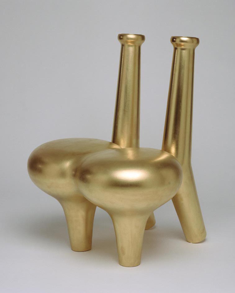 © Satyendra Pakhale 'Flower Offering Chair, Gold' courtesy ammann//gallery