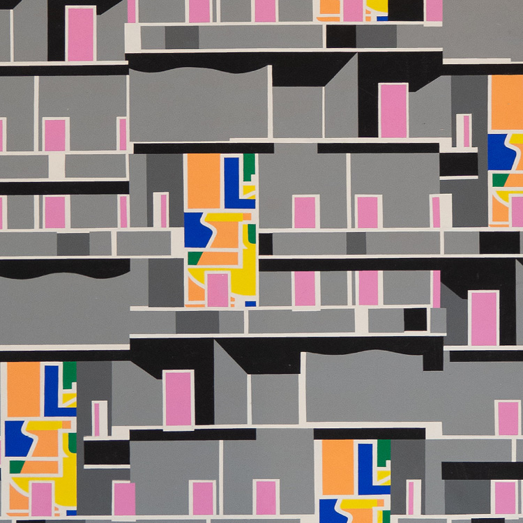 © Bruno Gregori for Alchimia 'Looking Koto Ku Buildings from Sumida River' 1986 courtesy ammann//gallery