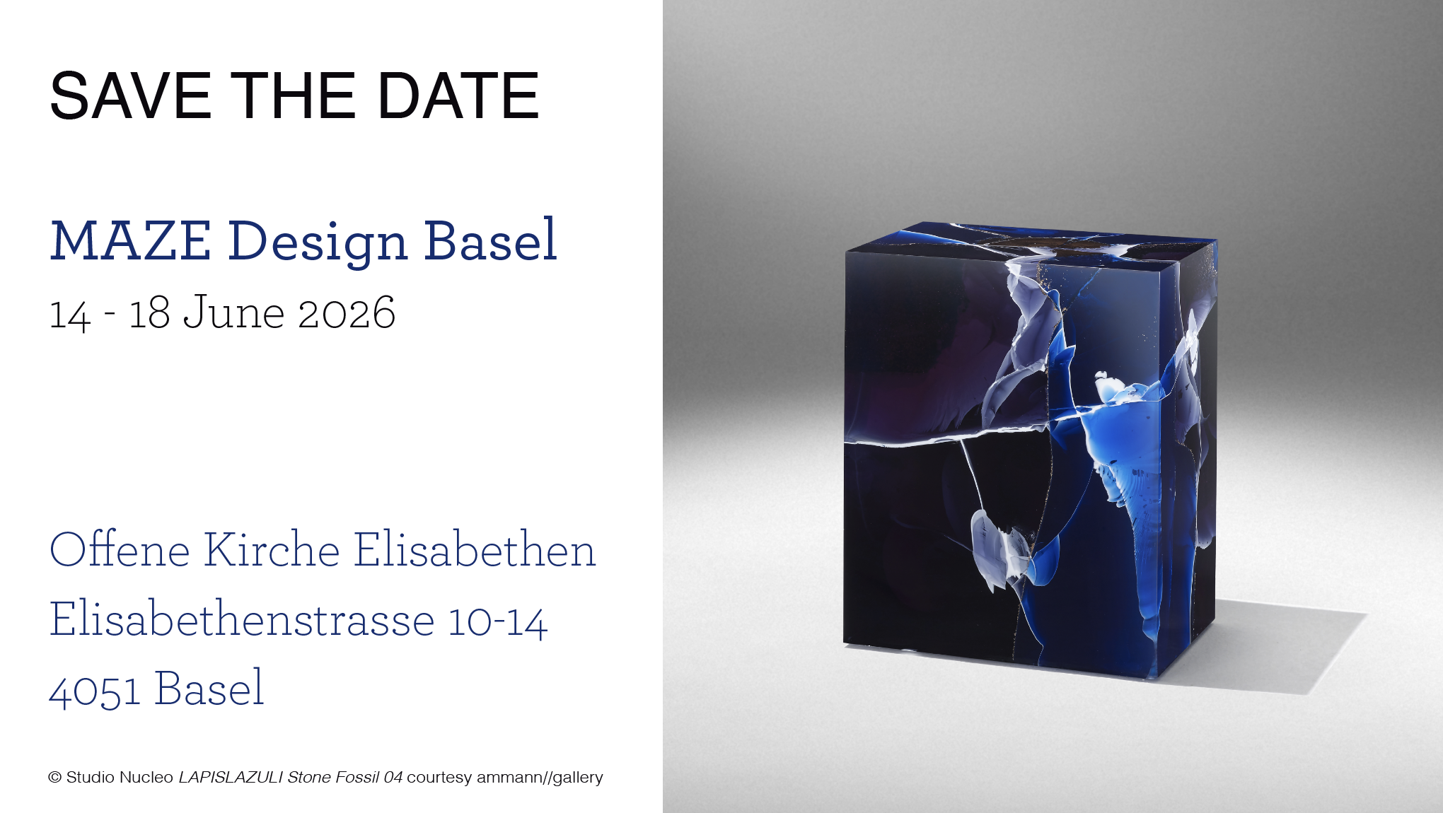 © Studio Nucleo 'LAPISLAZULI Stone Fossil 04' courtesy ammann//gallery